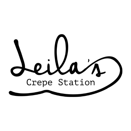 Leila's Crepe Station food truck logo
