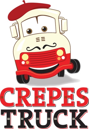 Crepes Truck Food Truck Logo