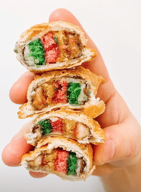 Rainbow Cookie Empanada