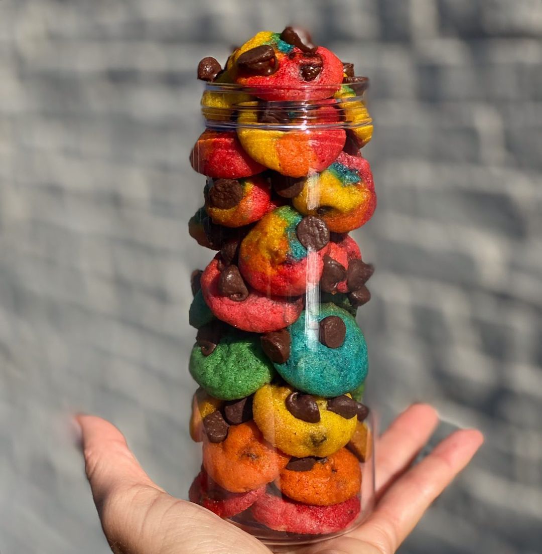 Baked In Color Rainbow Cookie Jar