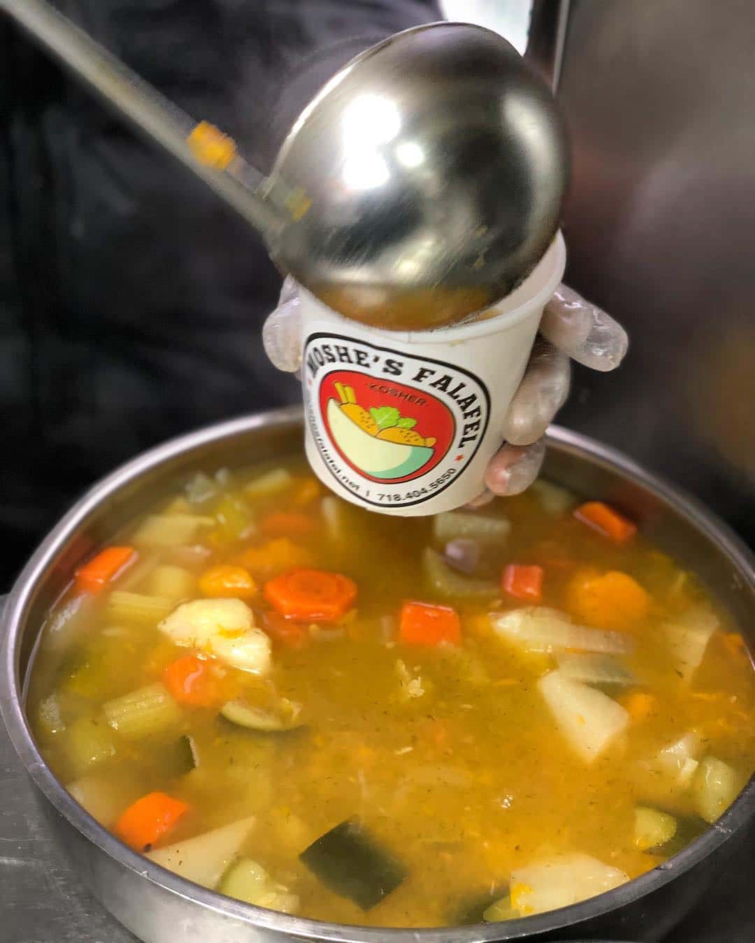 Moshe's Falafel Vegetable Soup