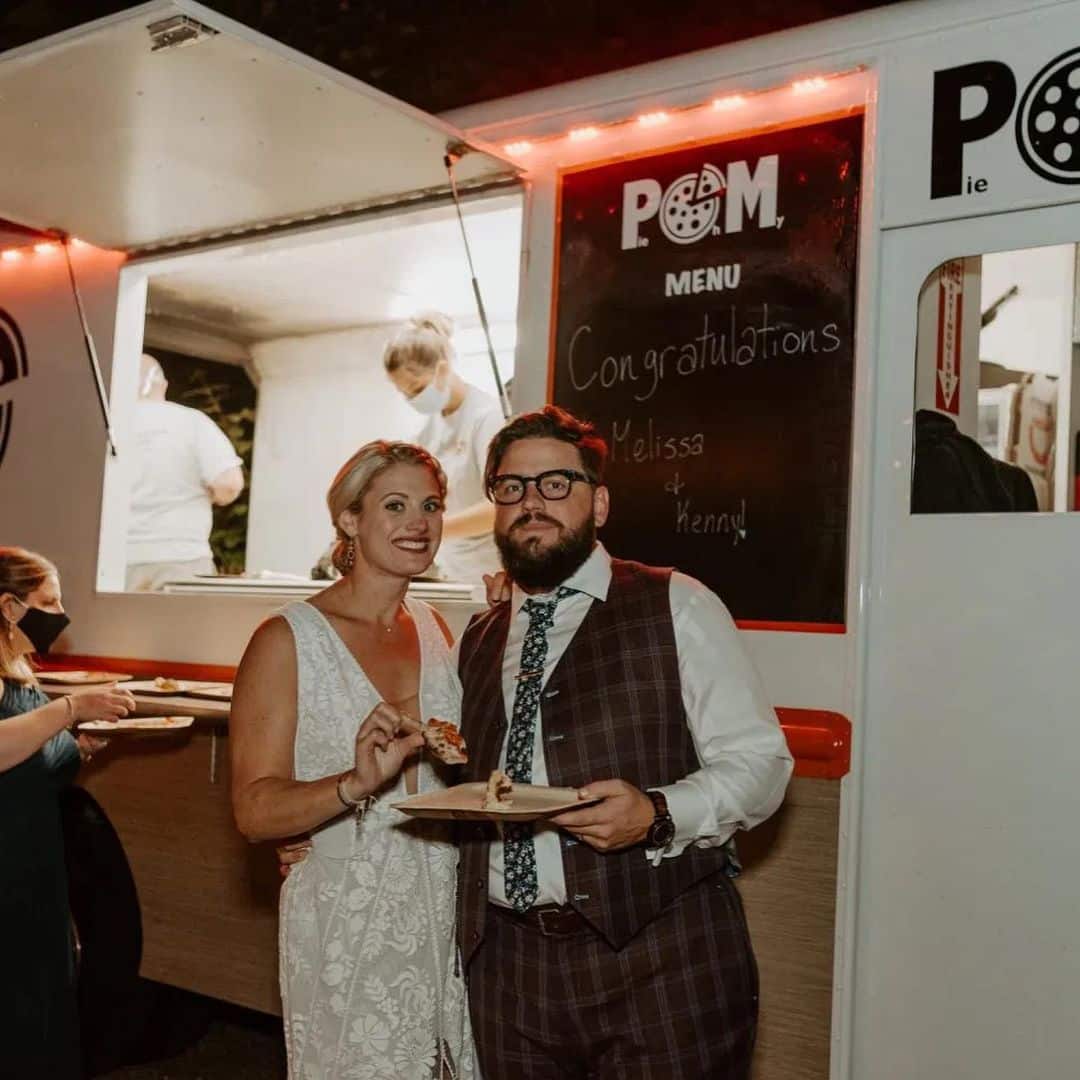 Pie Oh My pizza truck wedding catering.