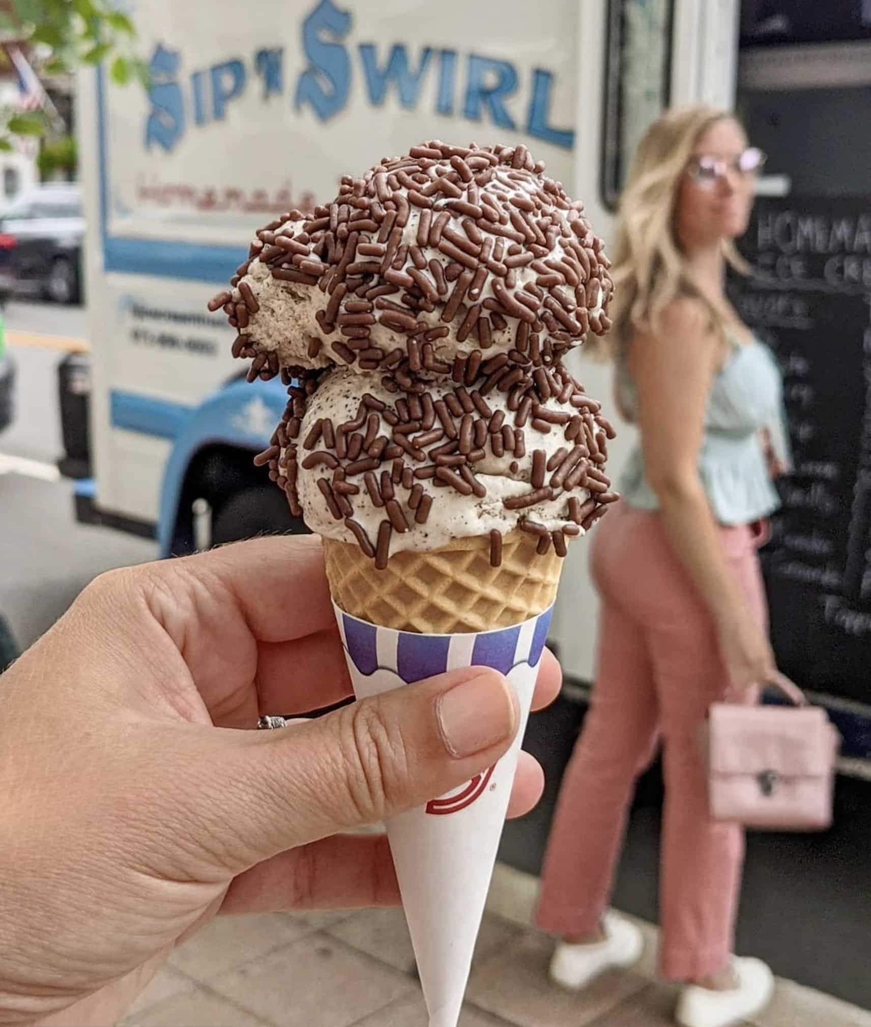 Sip N Swirl Ice Cream Cone