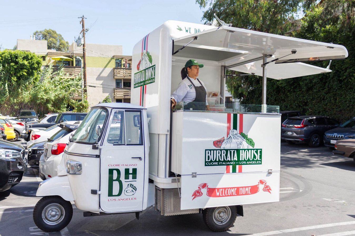 Burrata House Food cart on a sunny day