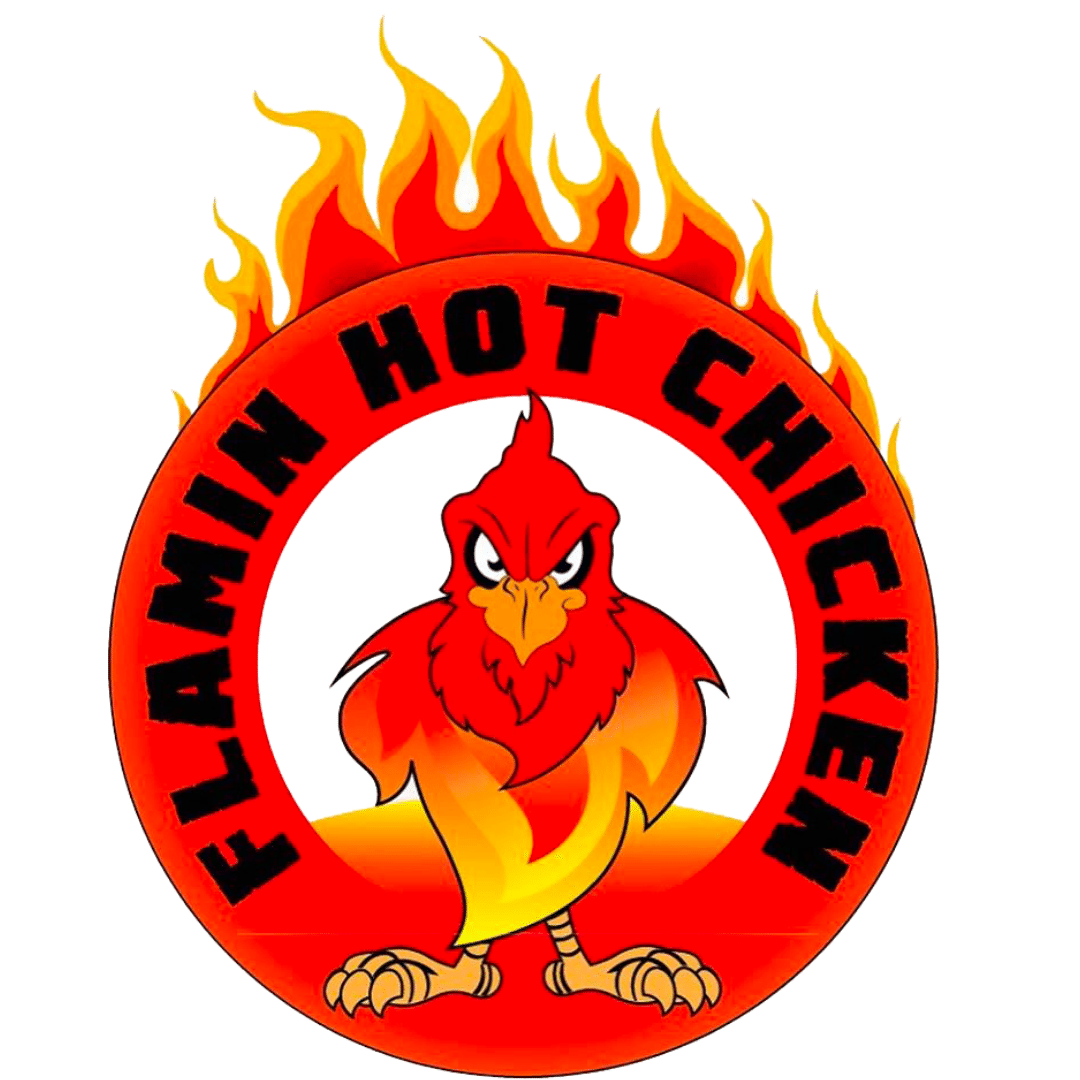 Flamin Hot Chicken food truck logo