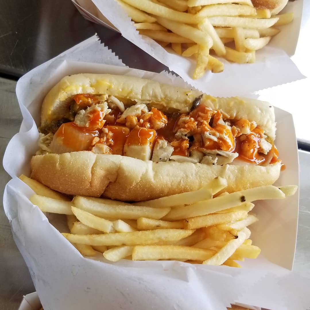 Buffalo Chicken Hoagie with Fries