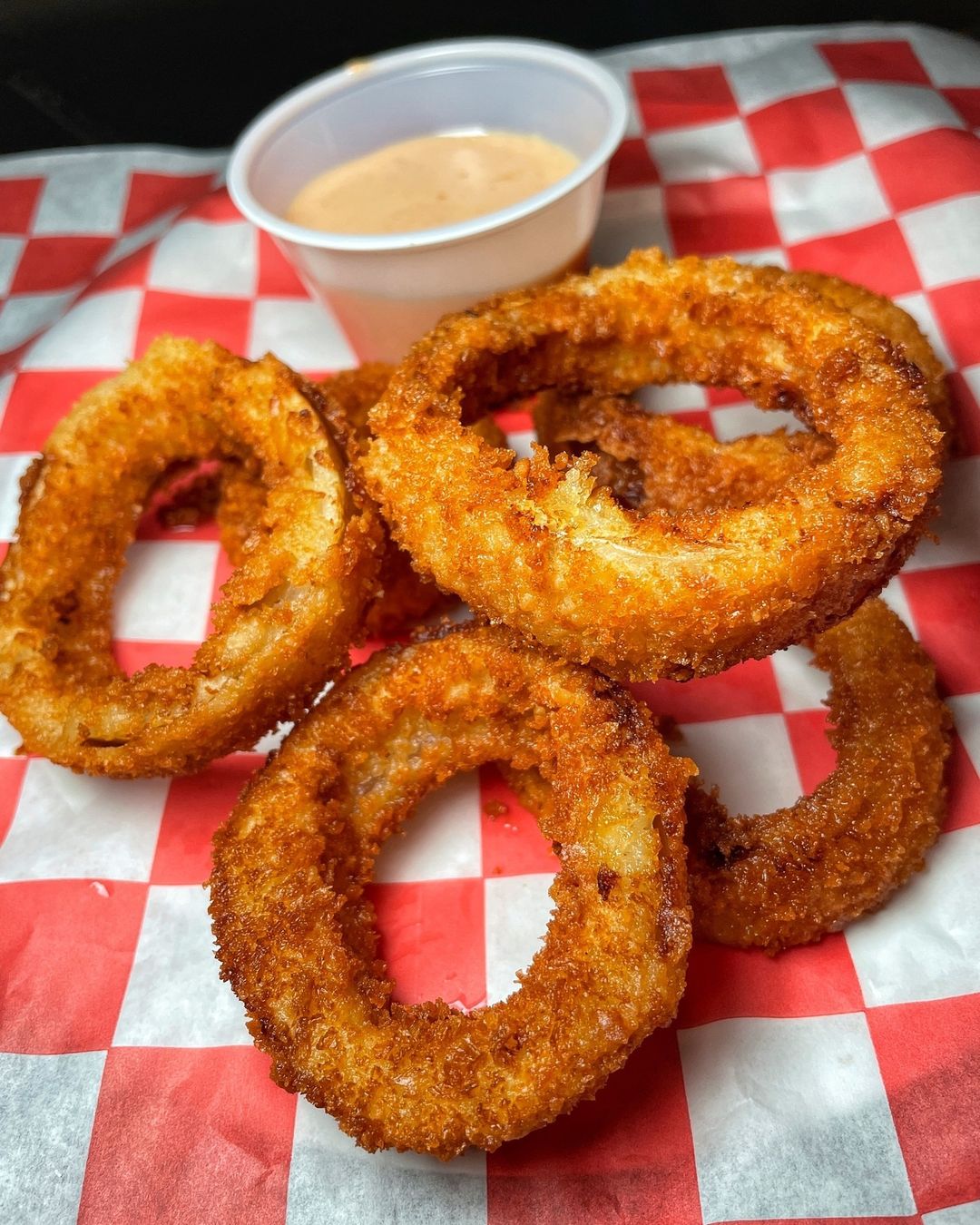 Onion Rings from No Good Burger food truck