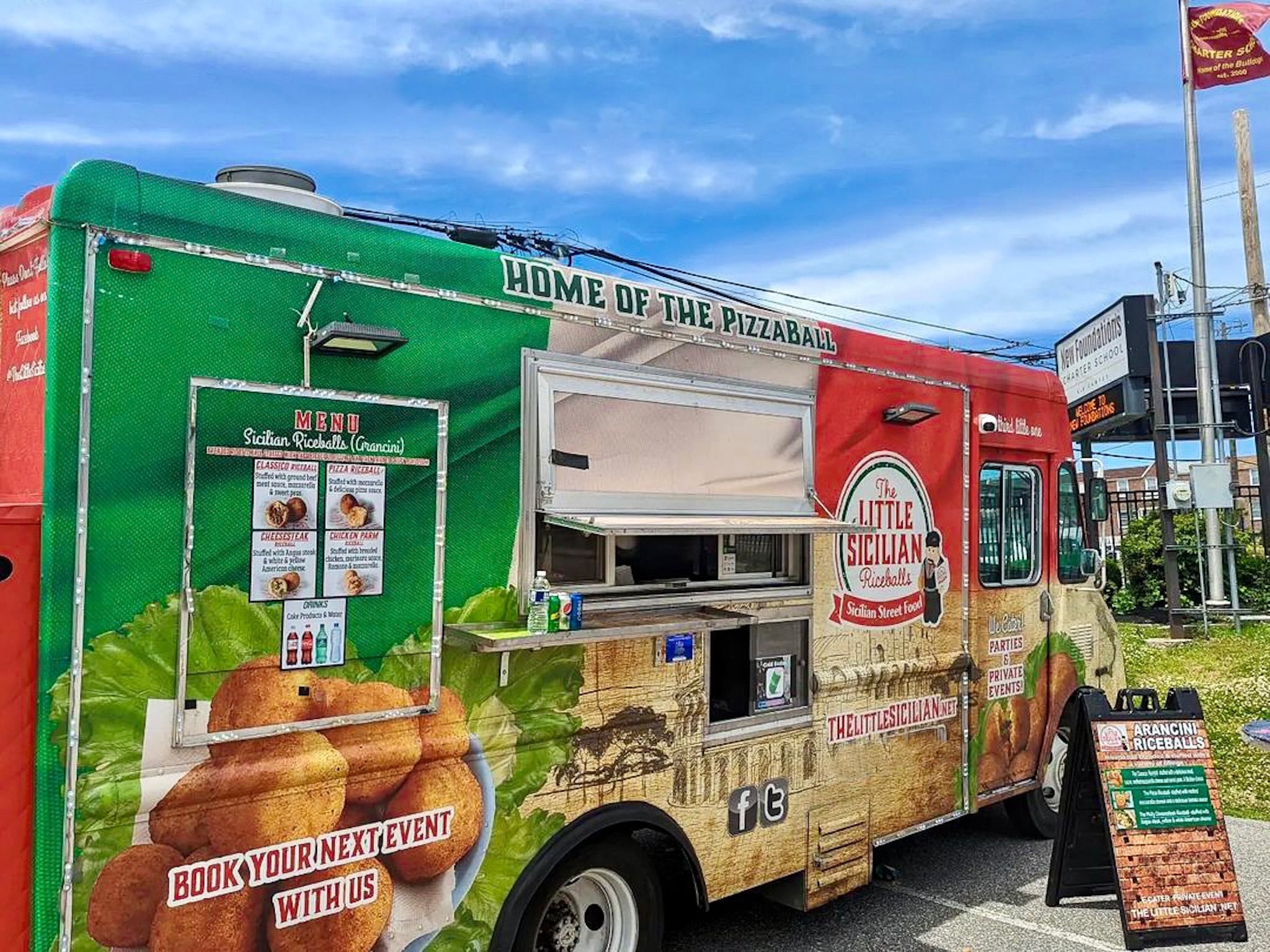 the little sicilian food truck at a food truck event