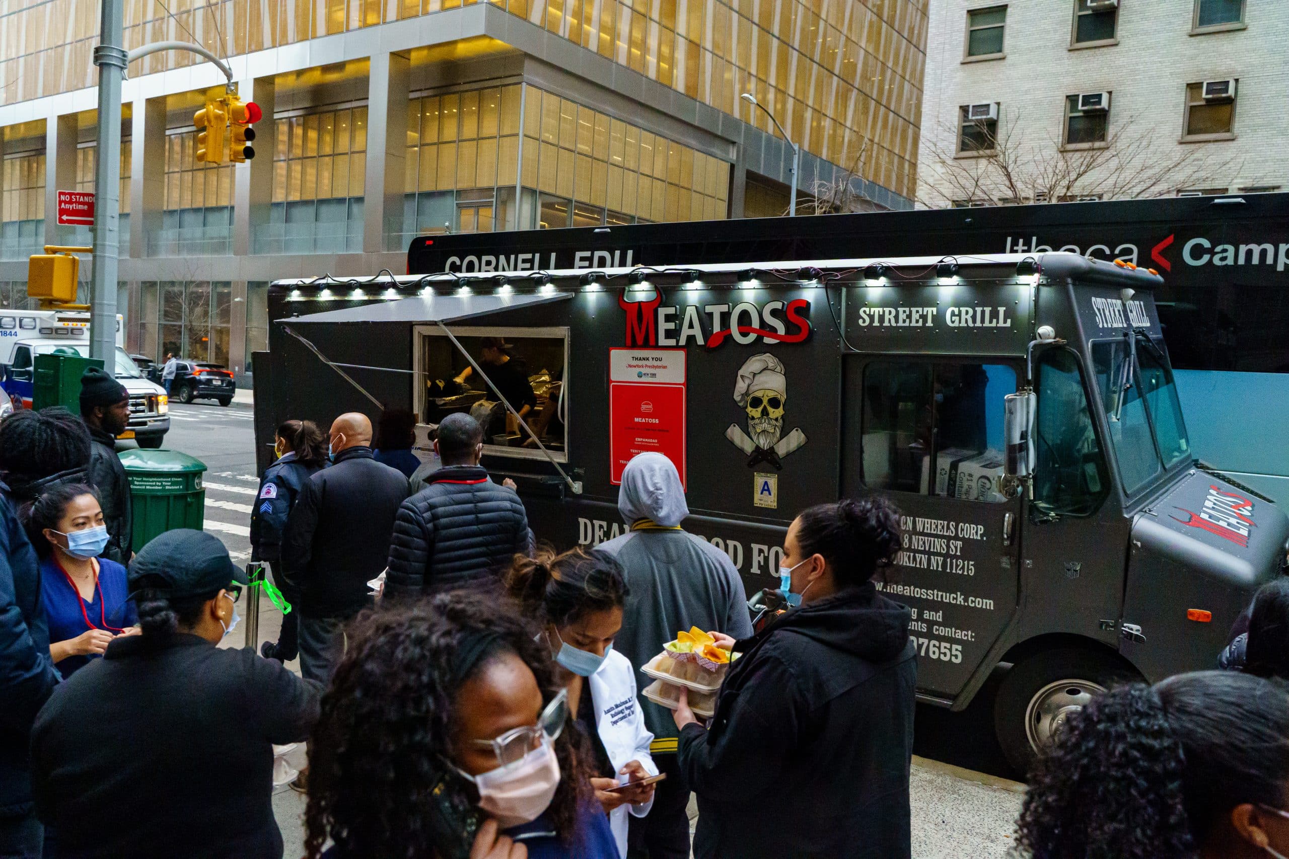 meatoss truck at nyp cornell