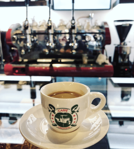 Caffe Arrone coffee.