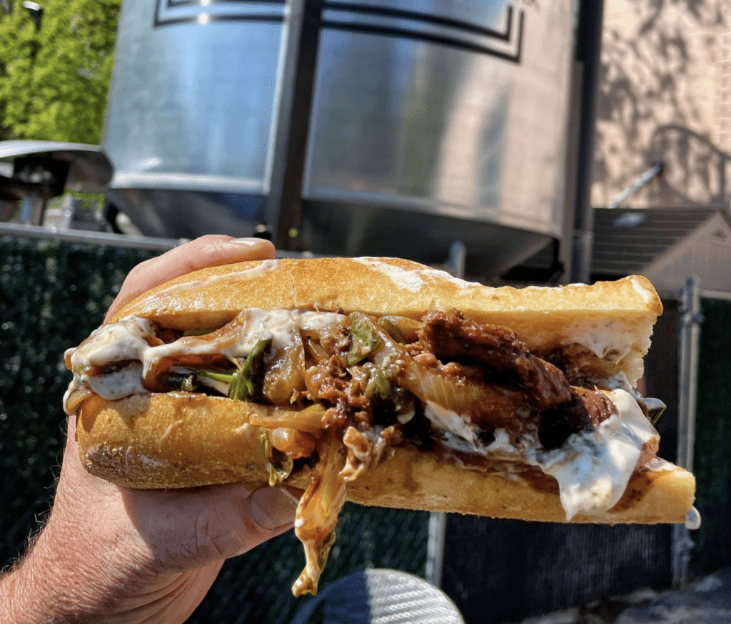 The Steak Truck sandwich
