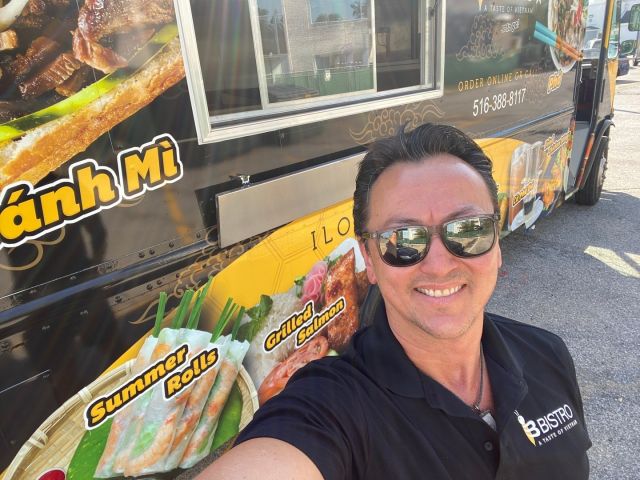Meet Lee Bradley, owner of ilovebbistro food truck 🐝 It all began with a love story between a U.S. Soldier and a beautiful Vietnamese woman, who met and fell in love in Saigon, Vietnam during a time of war. As they started a family, they kept Vietnamese traditions alive through their cooking and passed down that delicious knowledge to Lee, their son who is now the owner, chef, and founder of B Bistro.⁠
⁠
The name "B Bistro" stands for the family name; Bradley but beyond that, the logo is about "Bee-ing" positive, "Bee-ing" cheerful, and "Bee-ing fulfilled as you enjoy your meal, the same way that for generations we have enjoyed perfecting these recipes for your delight!⁠
⁠
Lee started building the food truck in 2020, so he could travel to different locations in New York, giving more people the opportunity to try authentic Vietnamese food. Now, because of its popularity, through not only the delicious food but the business model he has created, Lee intends to have more trucks so that other entrepreneurs can have the opportunity to have their own small business/ restaurant on wheels with a working successful system.⁠
⁠
Also what makes B Bistros dishes different than others is that it’s all handmade, with specific spices and ingredients for each dish. There’s a lot of heart that goes into what is prepared and the customers love it.
